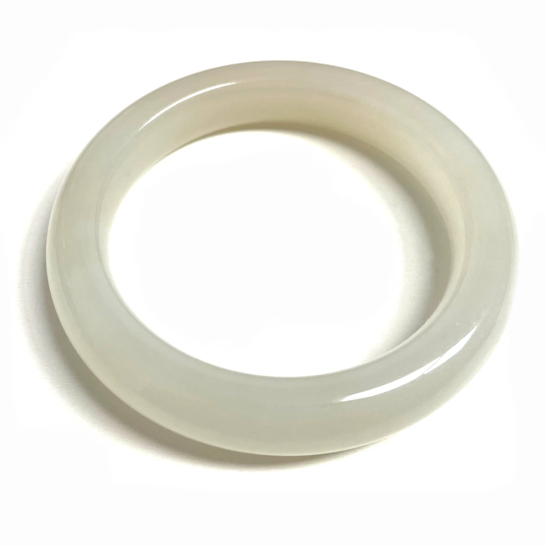和田玉藕粉手镯07（56mm）