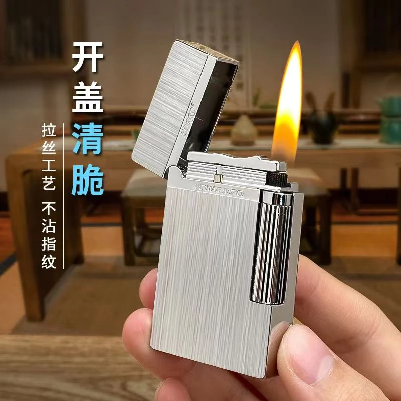 佐罗侧滑轮朗声煤油打火机开盖清脆钢琴音复古高端帅气潮男士礼品