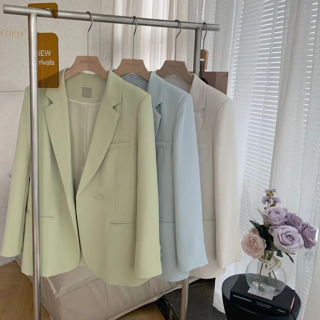 【年终宠粉大促】【PINZIKO】现成 抹茶奶盖~西装 TJC067
