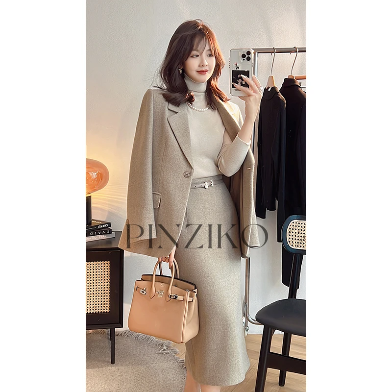 【PINZIKO】现成 唐顿~毛呢短外套 TJC480现货清款售完即止理性消费