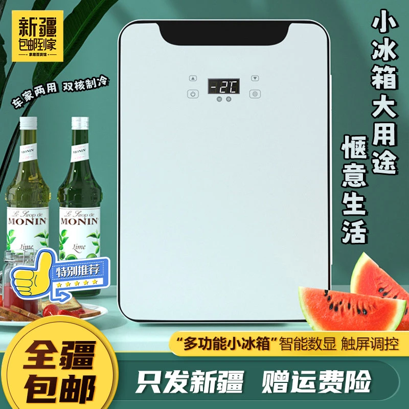 新疆包邮到家车载冰箱小型迷你简易冰箱制冷车载只能车用冷藏保鲜