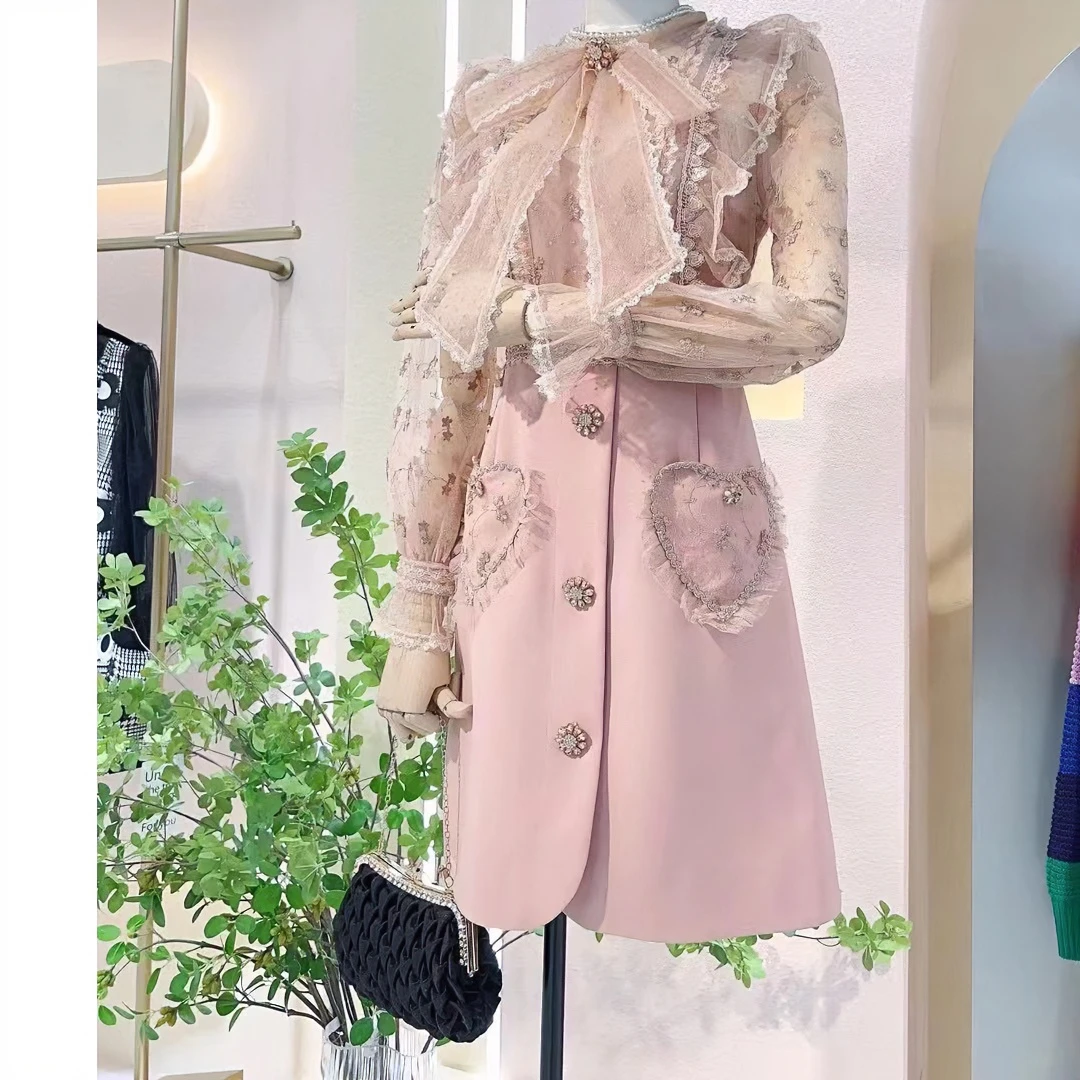 打底衣大衣连衣裙舒适百搭小香风气质网红轻奢时尚蕾丝洋气春季