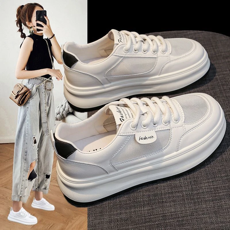 粉丝】夏季新款百搭软底透气网鞋休闲女鞋爆款板鞋轻便小白鞋潮