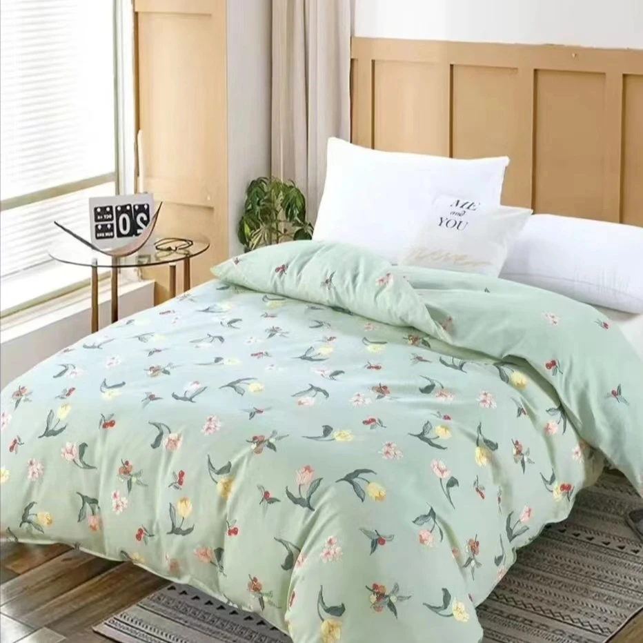 单件纯棉被套150*200cm单人加厚四季通用100%全棉被套AB版随机