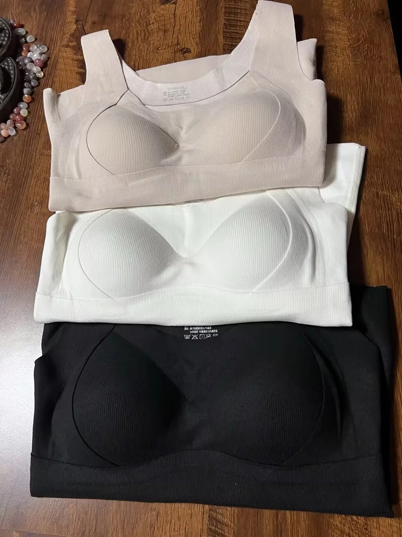 32103秋冬磨毛防走光美背显瘦懒人美背法式吊带背心