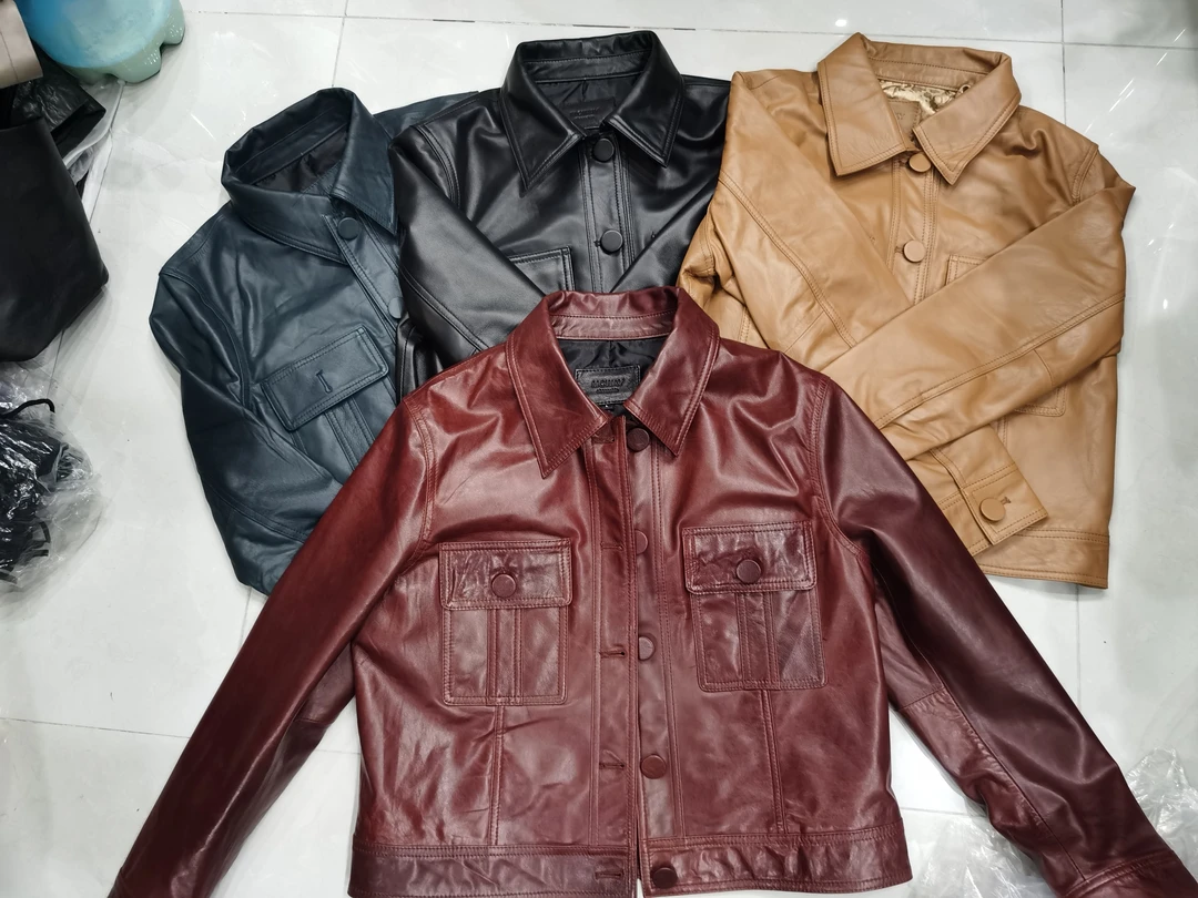 春秋新款真皮皮衣头层绵羊皮休闲短外套女西装机车夹克短款时尚