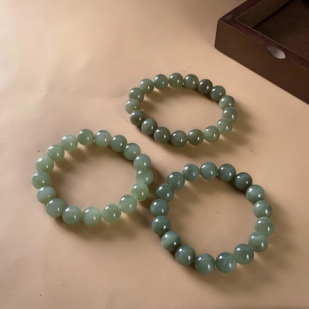 2888/ZY888-549 和田玉圆珠手串11 /多样性发/一件