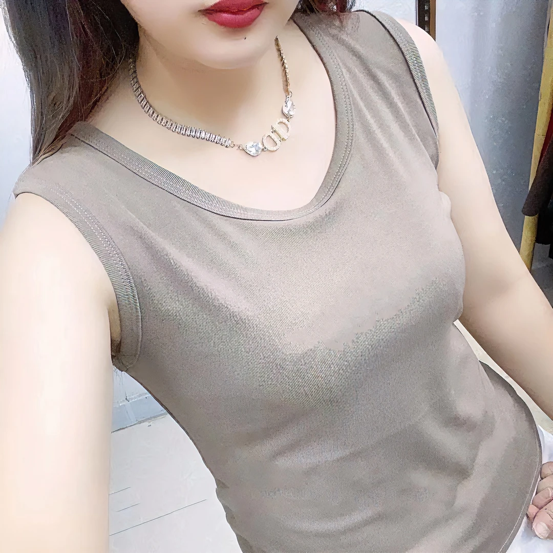 100%纯棉内搭纯色背心女士休闲时尚吊带百搭夏季新款韩版无袖上衣