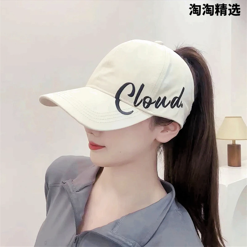 2024新款可扎马尾丸子头 棒球帽户外遮阳帽个性百搭鸭舌帽潮流
