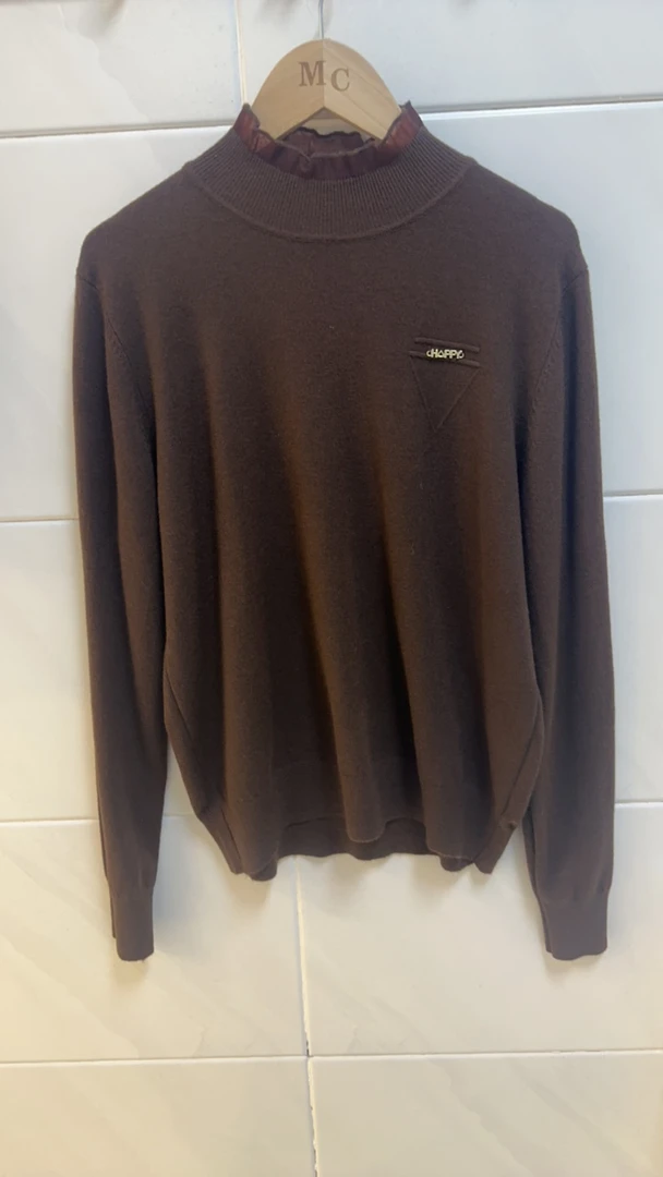 木耳领针织衫弹力大舒适百搭