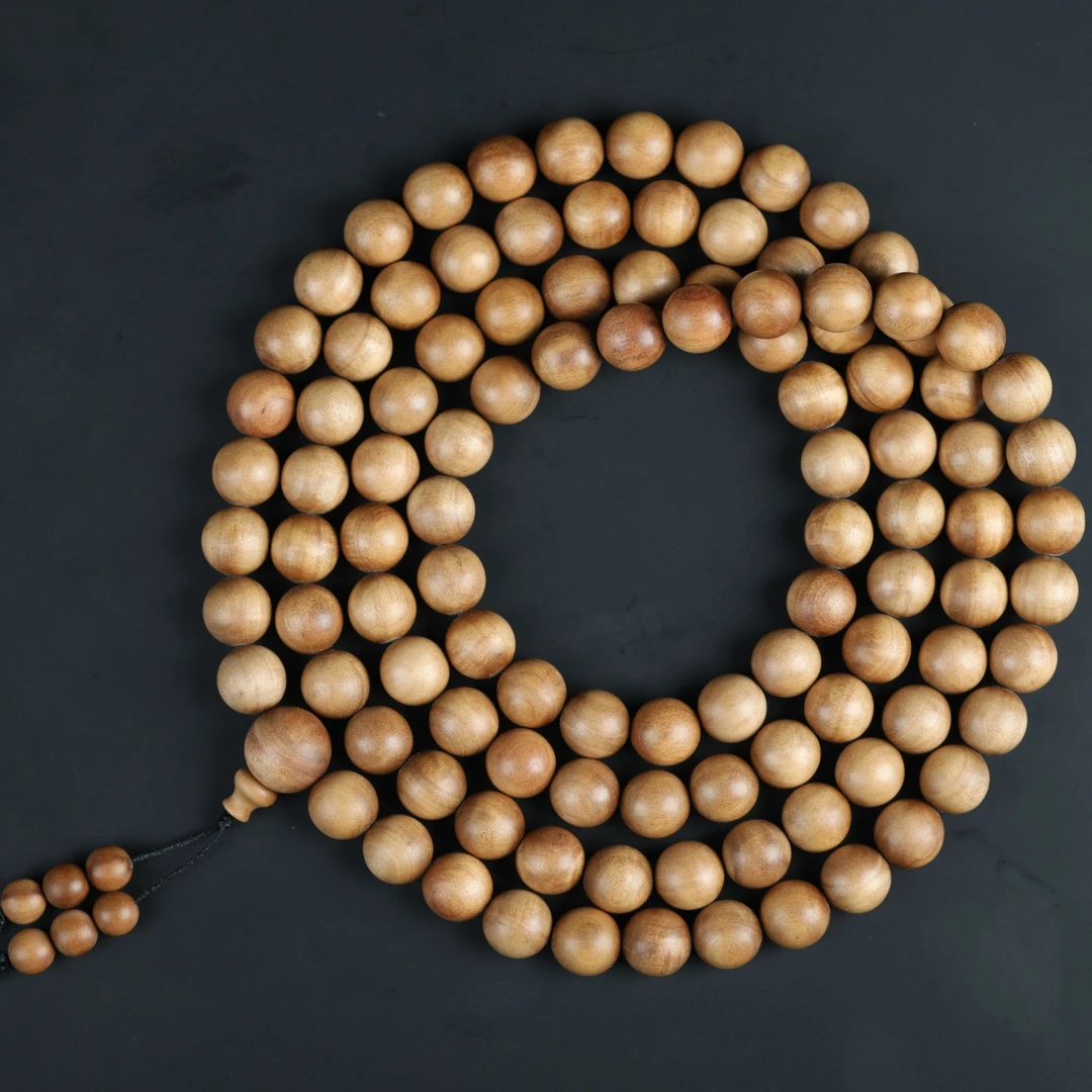 汇安印度1.2多圈迈索尔老山檀檀香手串108颗【新开老料实物为主】