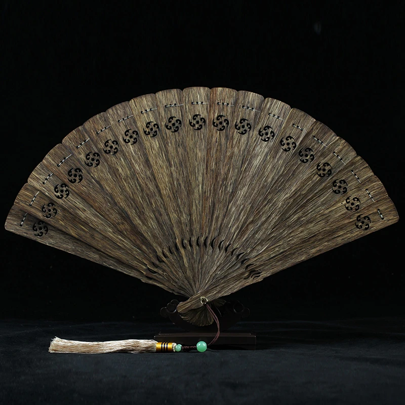 汇安 沉香越南芽庄沉香扇子摆件(窗花)【包邮送运费险】