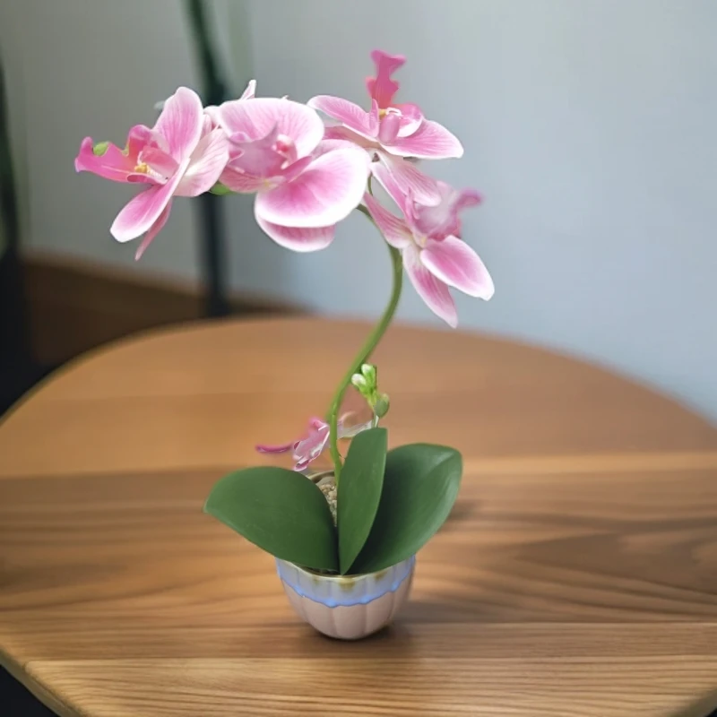 仿真花蝴蝶兰高级感逼真手工花成品