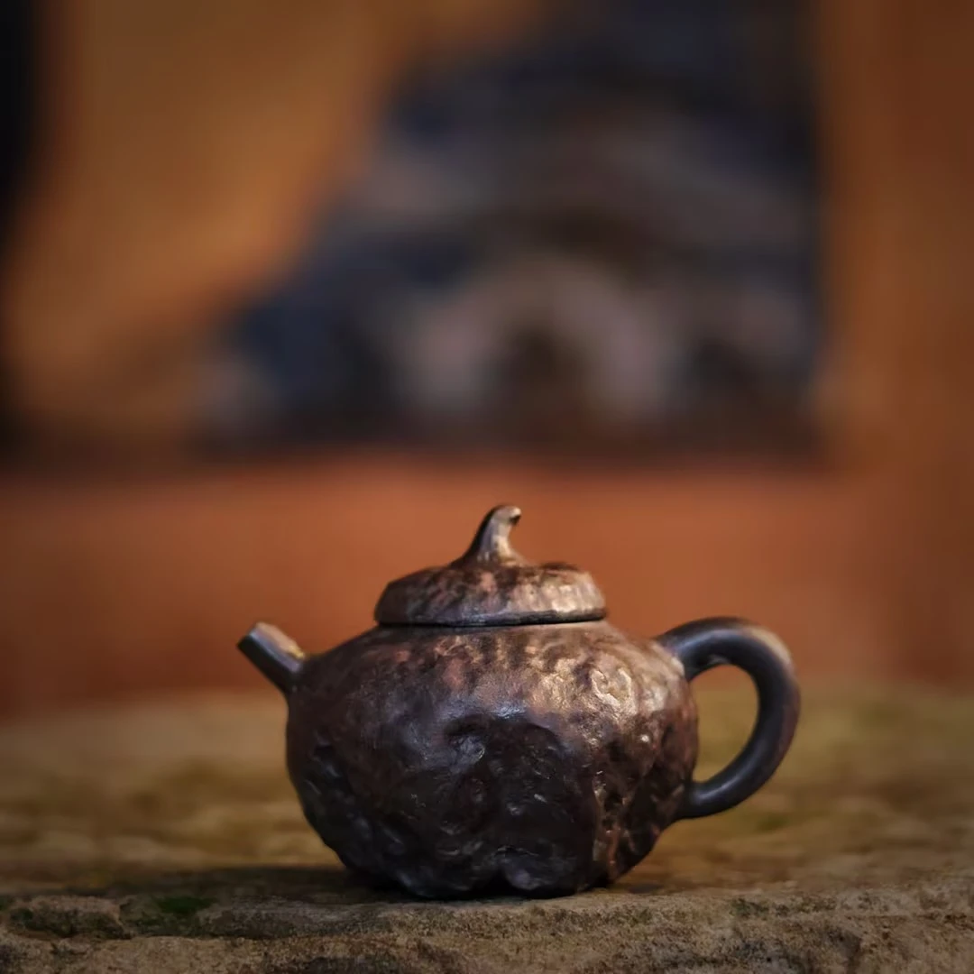 【细物专属】南瓜正把黑紫砂壶（WG141）