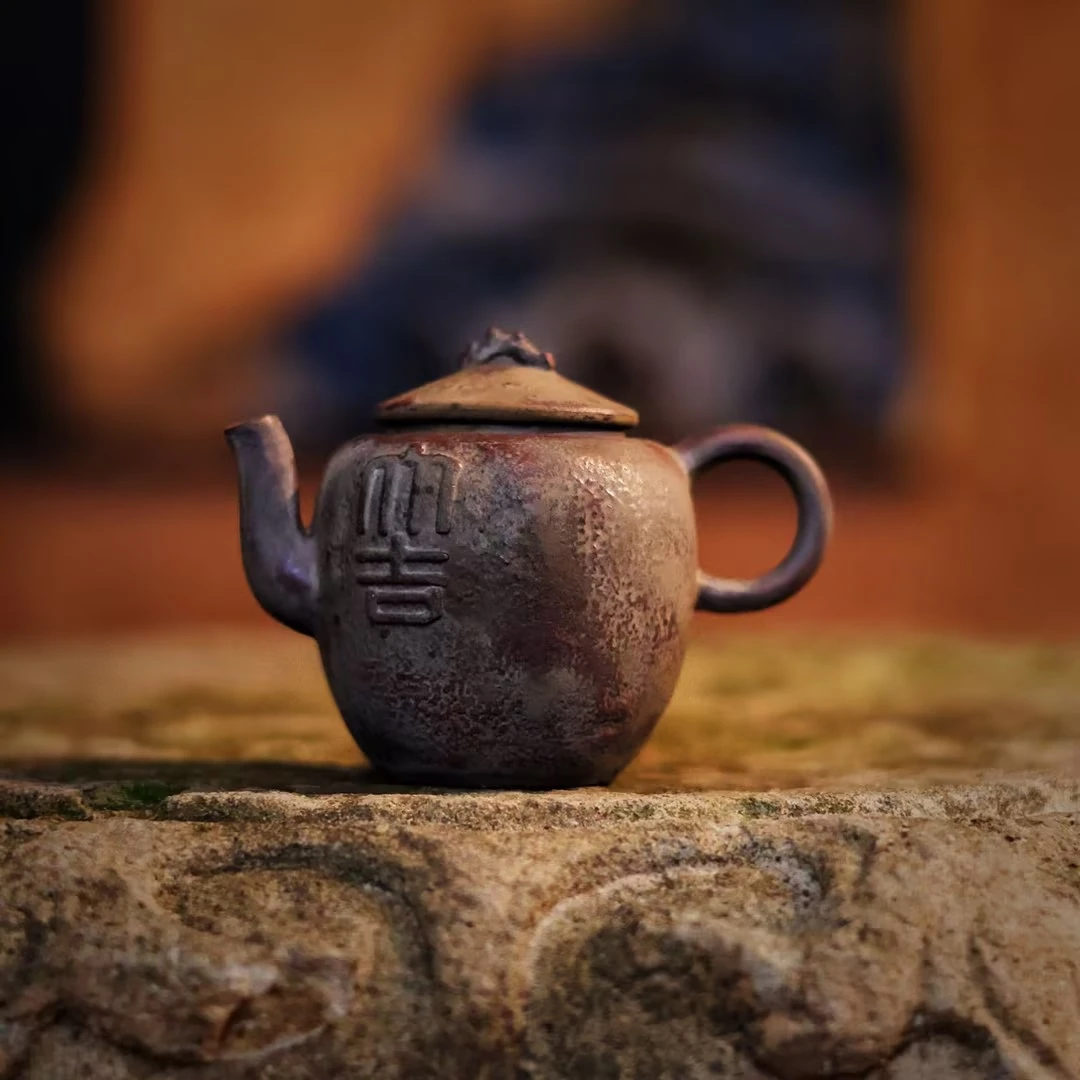 【细物专属】大吉仿古正把壶（WG140）