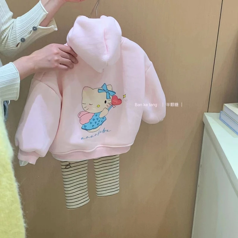 4462-4472-4431现货【清仓 no退no还】女童卡通粉色卫衣外套