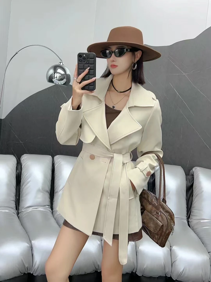 珍姐家腰带款风衣外套8922货号