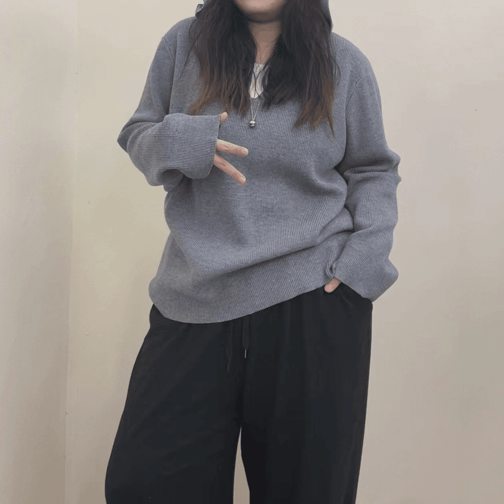 大码800克加厚毛衣秋冬季慵懒学院风针织宽松上衣