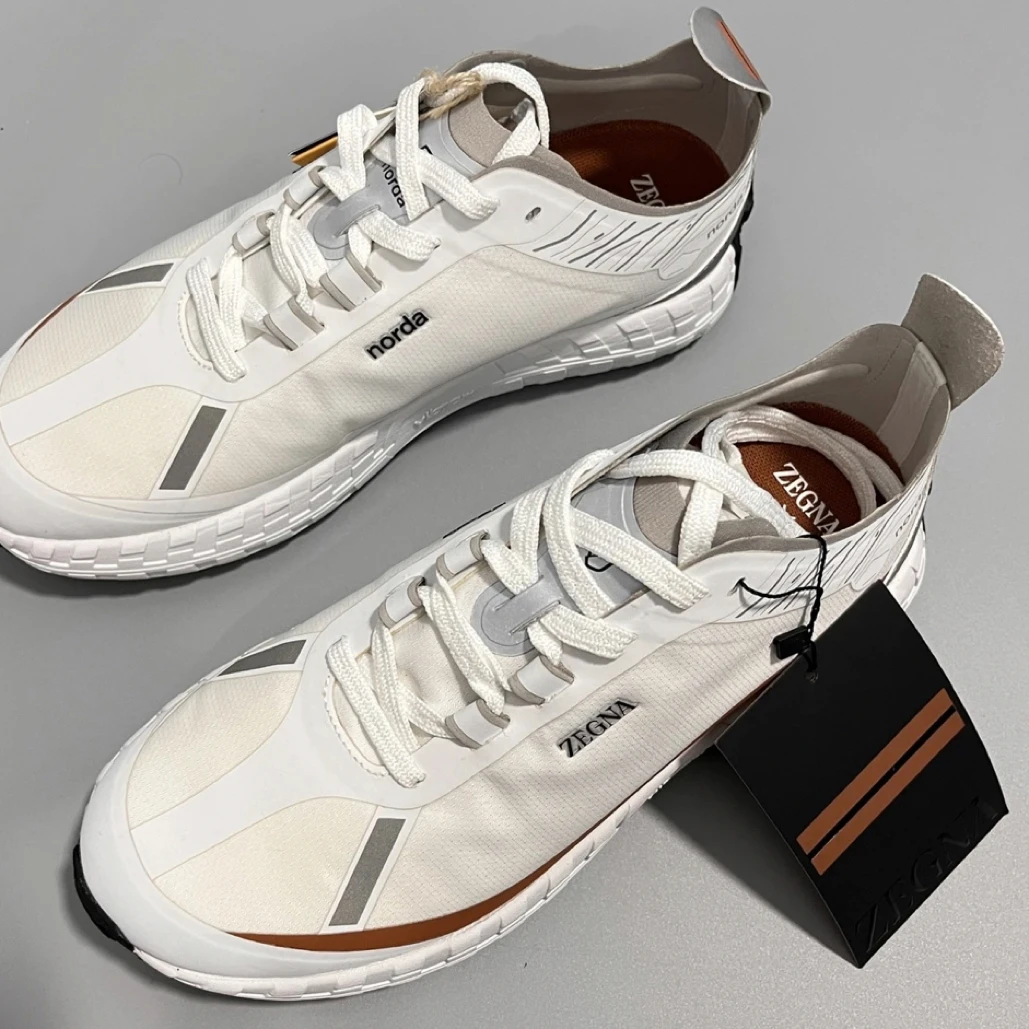 全新未使用 ErmenegildoZegna 联名norda低帮透气百搭防水跑步鞋