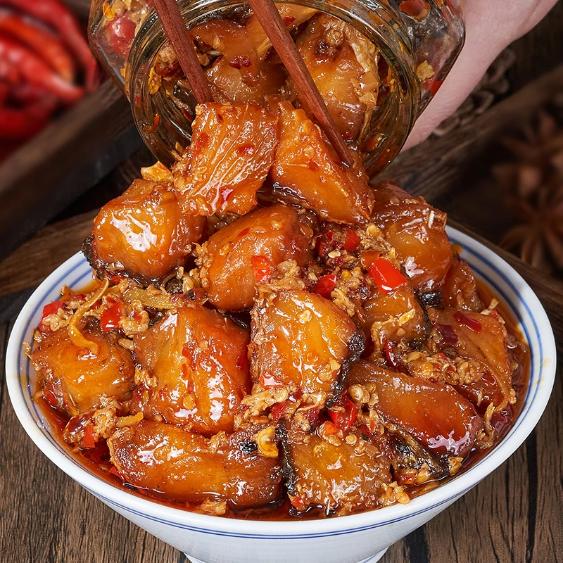 食当头甄选食品特产农村风干香辣酒糟鱼开袋即食咸菜块赣南下饭菜
