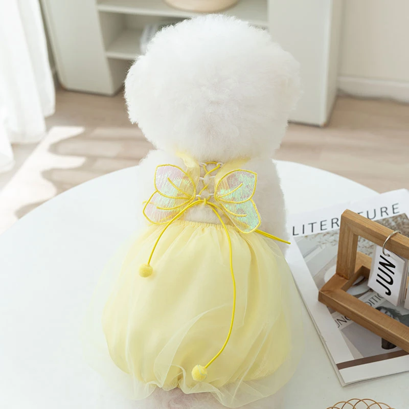 嬉皮狗—夏日专属梦幻幻彩蝴蝶狗狗猫咪吊带裙小型幼犬衣服夏0573
