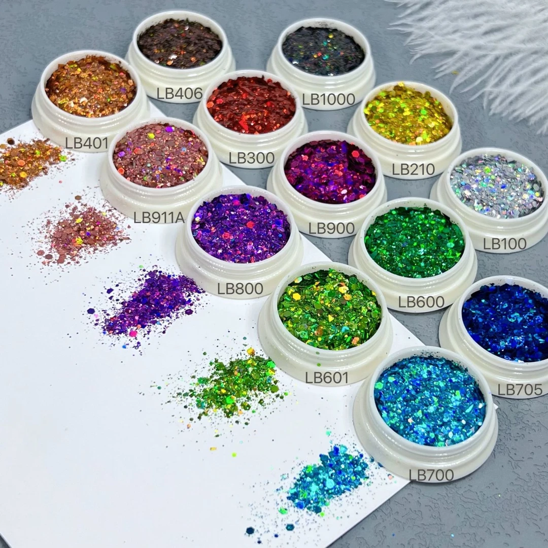 混合镭射闪粉亮片金葱粉diy流麻手工制作滴胶饰品填充装饰
