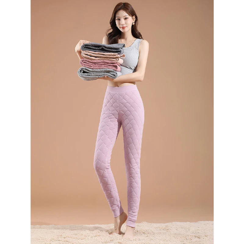 【2条装女款】羊毛保暖女裤冬季加绒加厚保暖裤羊毛填充