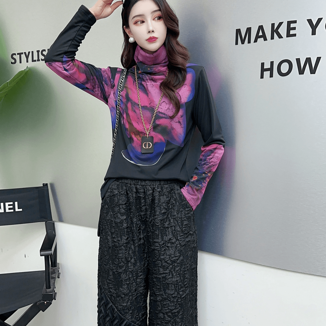 秋冬新款女士加绒高领打底衫  73  E252三楼