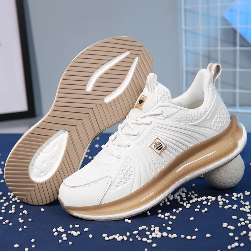 苹果软底减震爆米花鞋休闲透气软面休闲跑步运动鞋百搭舒适男2313