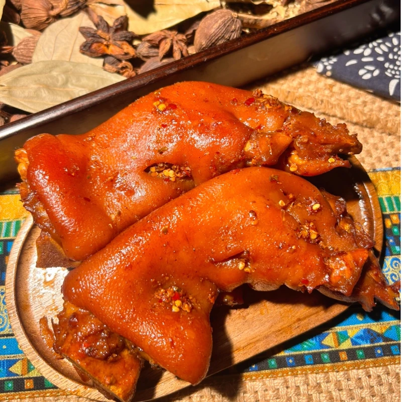 【买一赠一】罗大胡子熏卤猪蹄开袋即食肉卤味猪蹄膀肘子猪脚190克