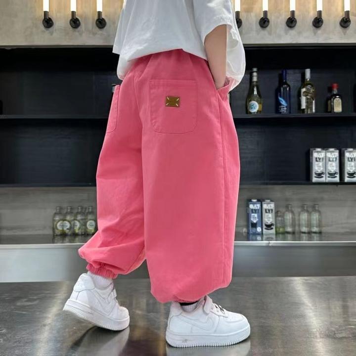 2024纯棉款春秋宽松中大童韩版灯笼裤男童洋气时尚儿童潮流儿童节