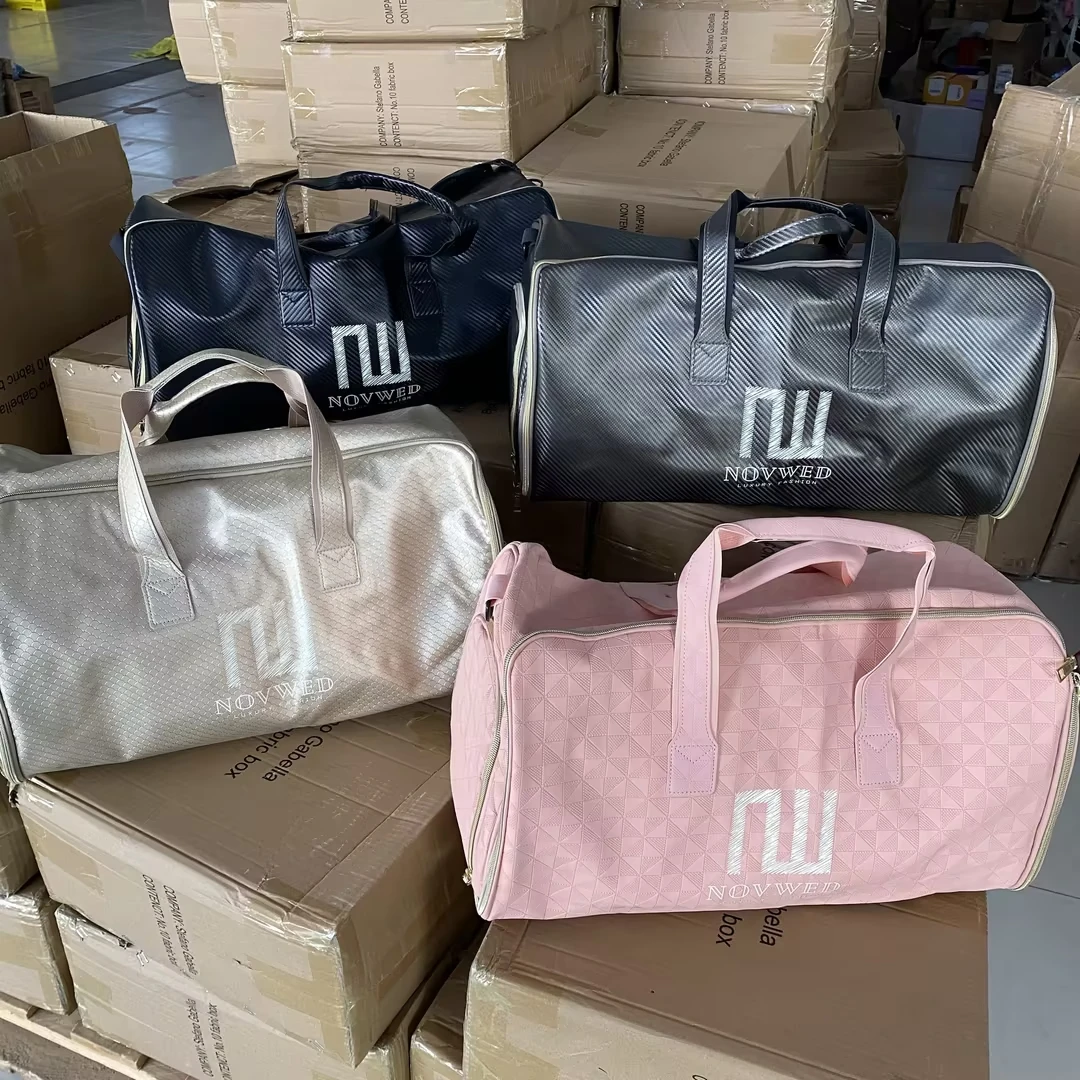 大容量休闲旅行包手提包带鞋仓多功能便携健身包女斜跨手拎包