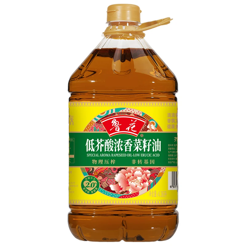 特价23年11月低芥酸浓香菜籽油4.36L物理压榨香浓纯正食用油