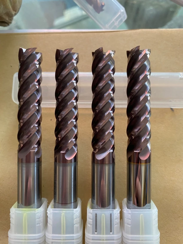 12×50×100进口加长钨钢铣刀U型槽65度重切削钨钢铣刀10mm
