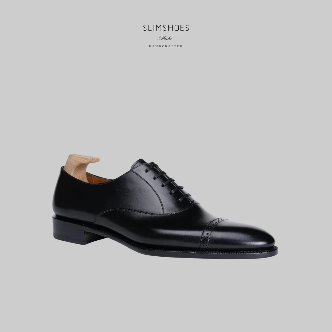 SLIMSHOES时另男士手工皮鞋商务正装牛津鞋夏季英伦新郎婚鞋男