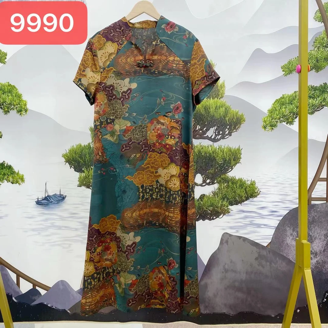 9990-26（祥云）新款舒适时尚印花连衣裙