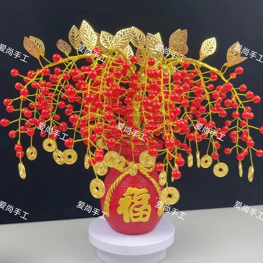 摇钱树 手工DIY制作材料装饰摆件