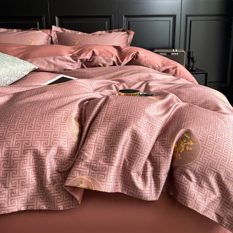 【风尚系列】于是推荐高支高密全棉高端轻奢美式双面四件套