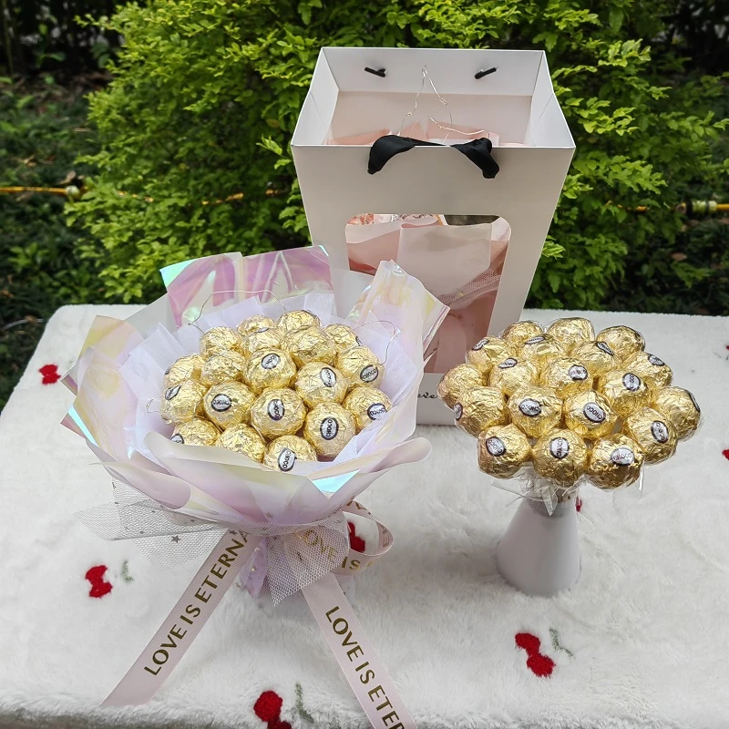 巧克力花束diy材料包套餐自制手工创意七夕儿童节生日礼物送闺蜜