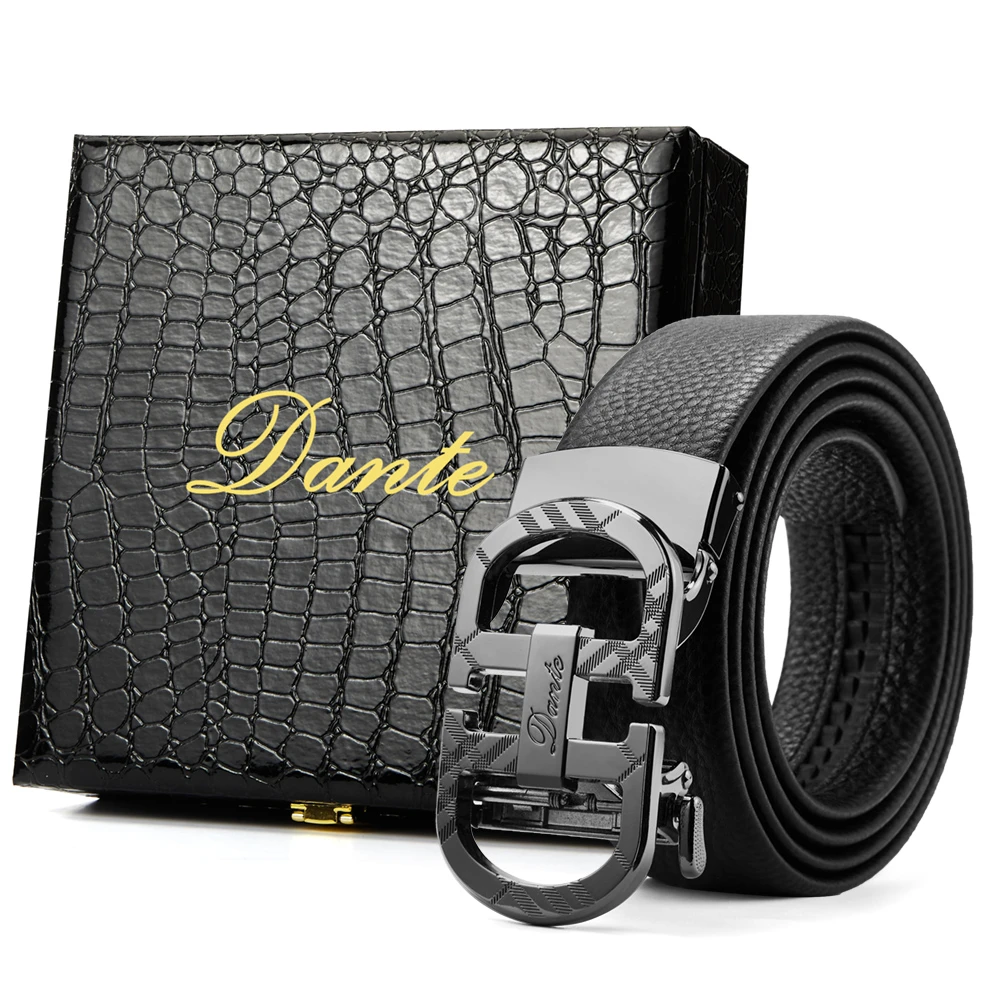 Dante丹迪男士皮带自动扣裤带腰带男款送老公赠礼盒