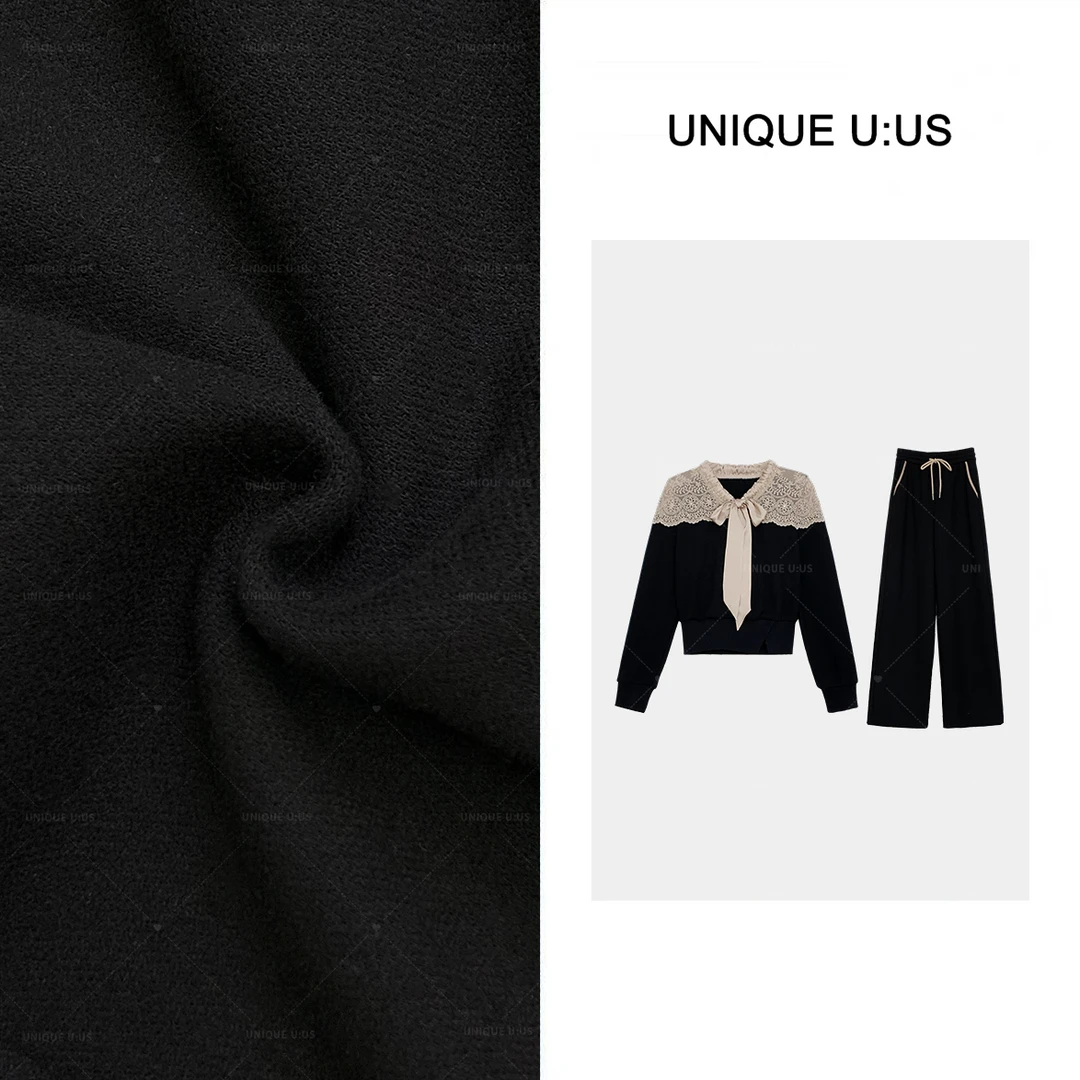 UNIQUE U:US【巴黎印象编号12】时尚潮流修身女装加绒套装249911