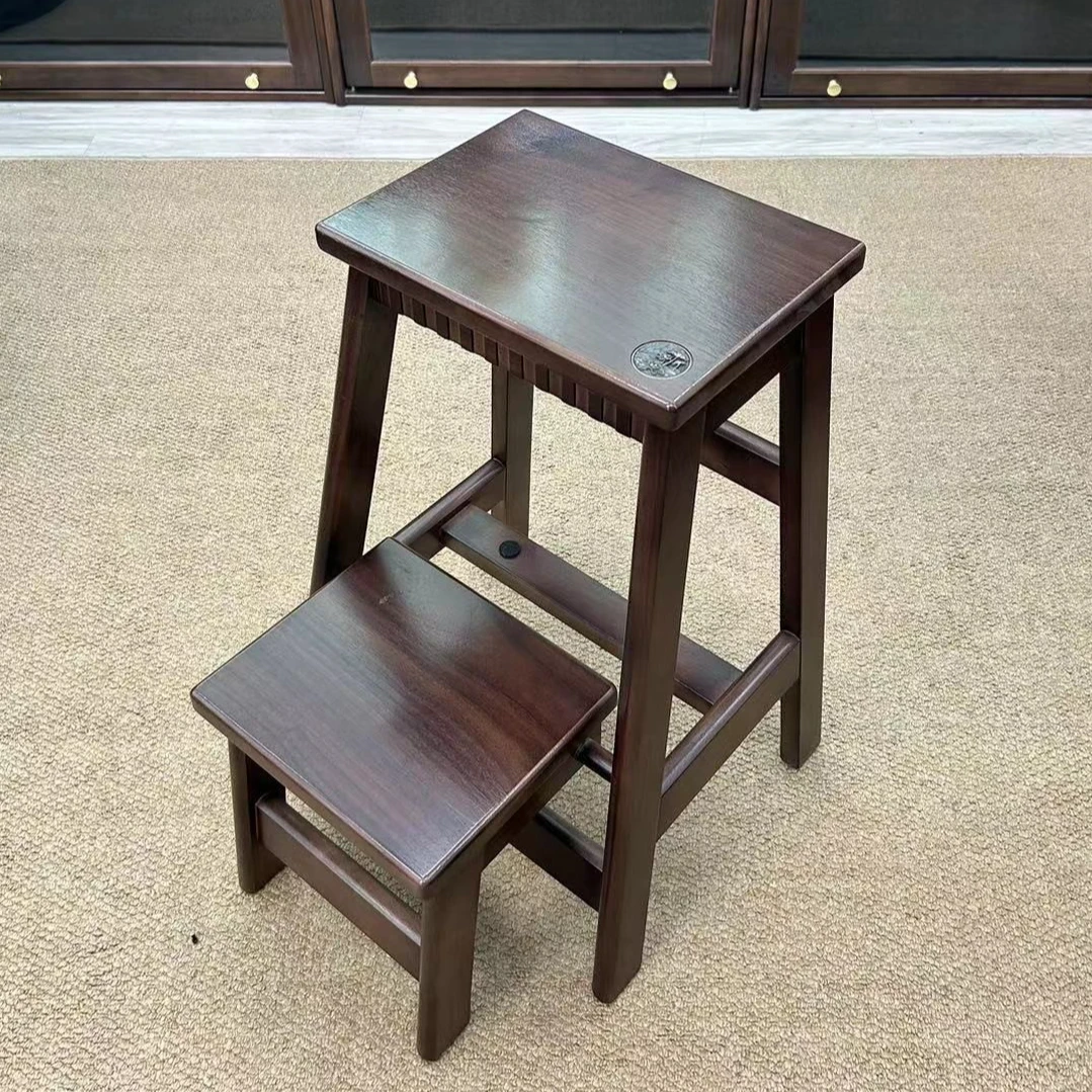 家用梯凳折叠人字梯台阶加厚实木梯两用室内登高换鞋凳小梯子坐椅