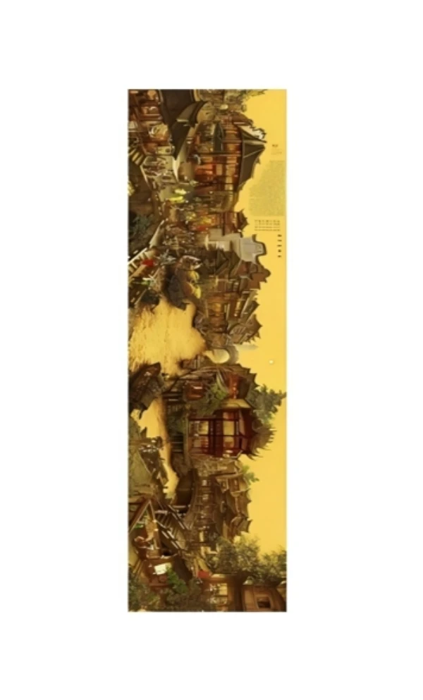 《南乡旧梦》3X0.6米横幅高端大气软片无装裱国风刺绣