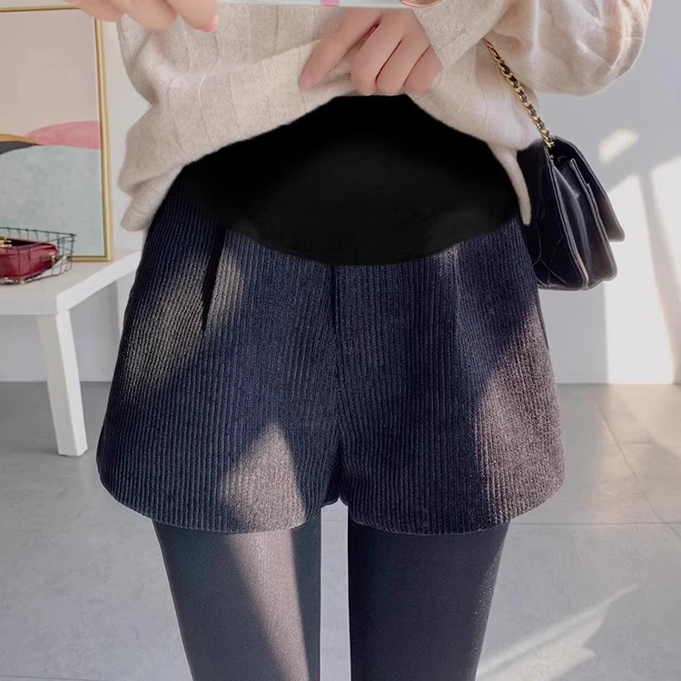 孕妇短裤秋冬外穿A字阔腿裤春秋爆款潮妈宽松显瘦百搭休闲打底裤