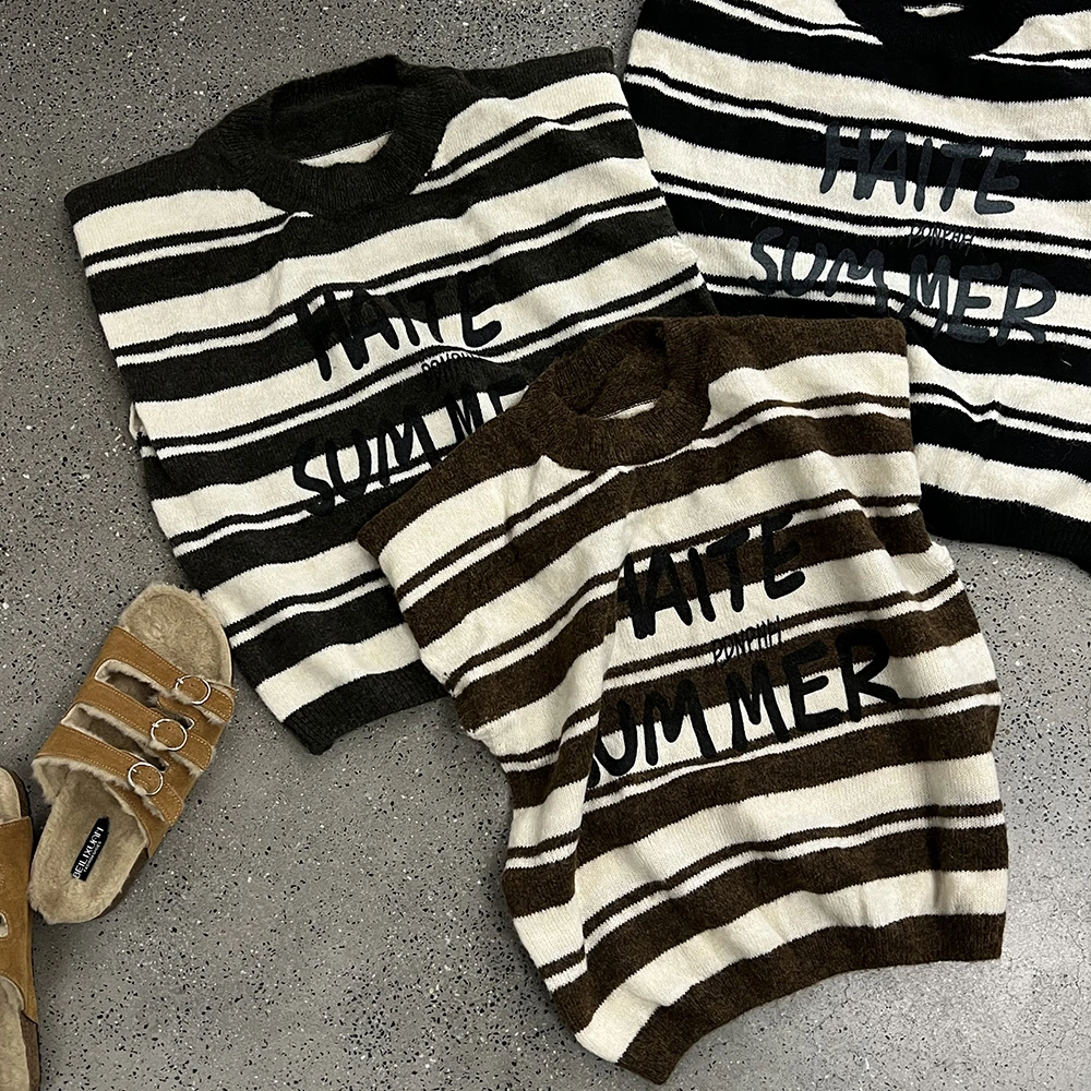 ML9615条纹针织马甲