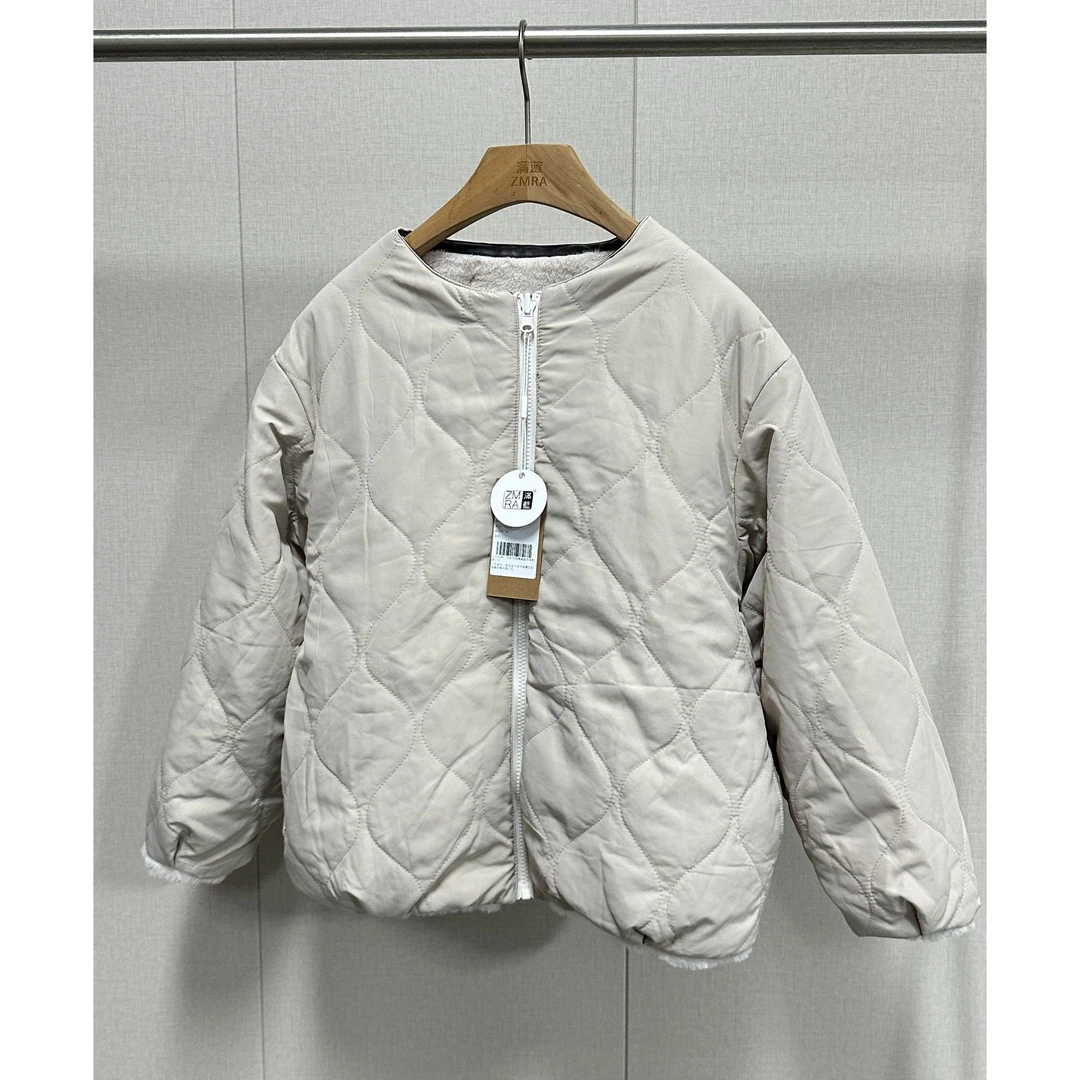 ZM2249 秋冬加绒厚款保暖百搭拉链开衫外套