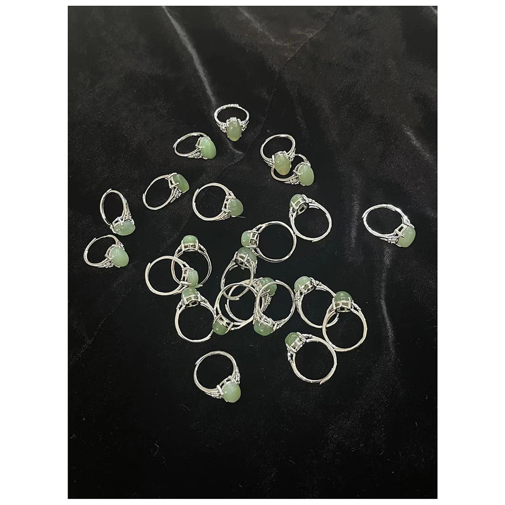 钛钢莫桑石戒指 SS216    女士时尚百搭戒指