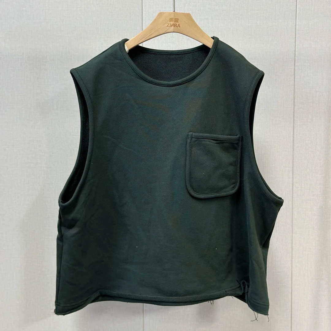 ZR120      秋季纯色简约宽松百搭背心