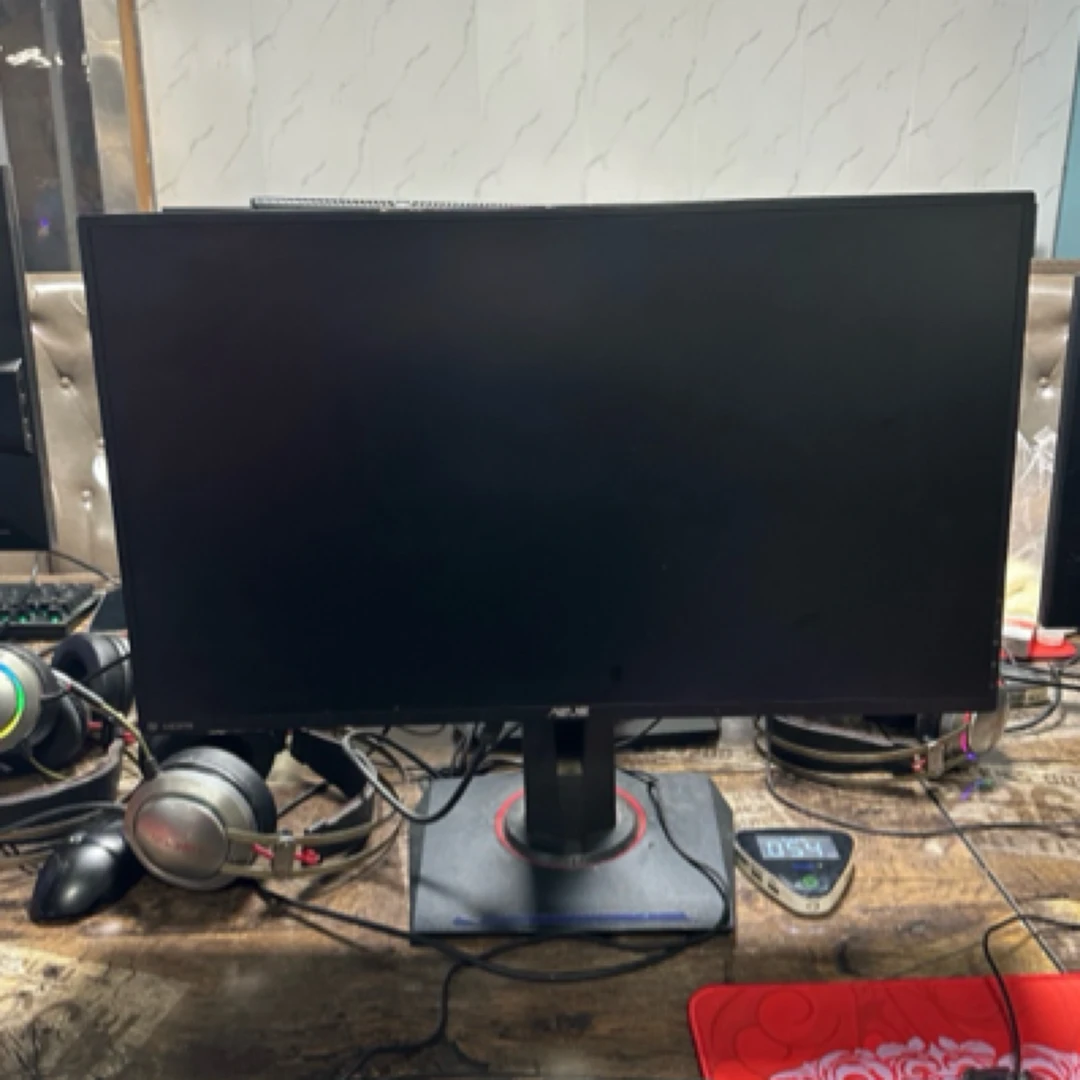 9新 ASUS/华硕 华硕27寸直面 144hz游戏电竞显示器底座带升降旋转