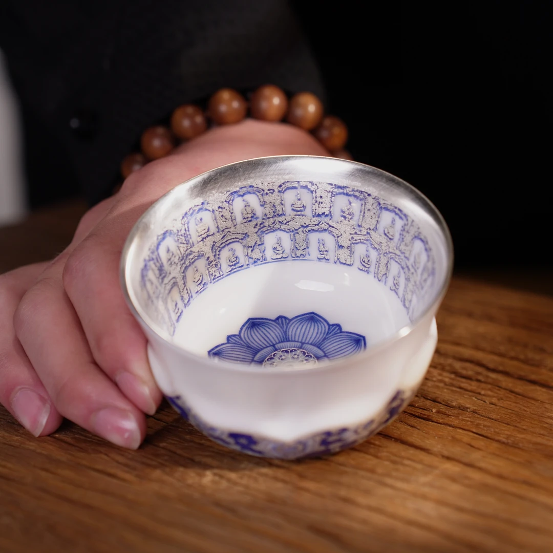 【西泠上新】敦煌万佛莲花杯HX0026